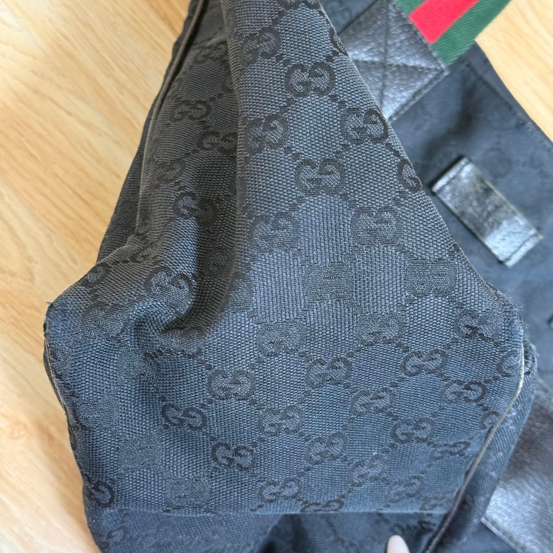 GGパターン エコバッグ 黒