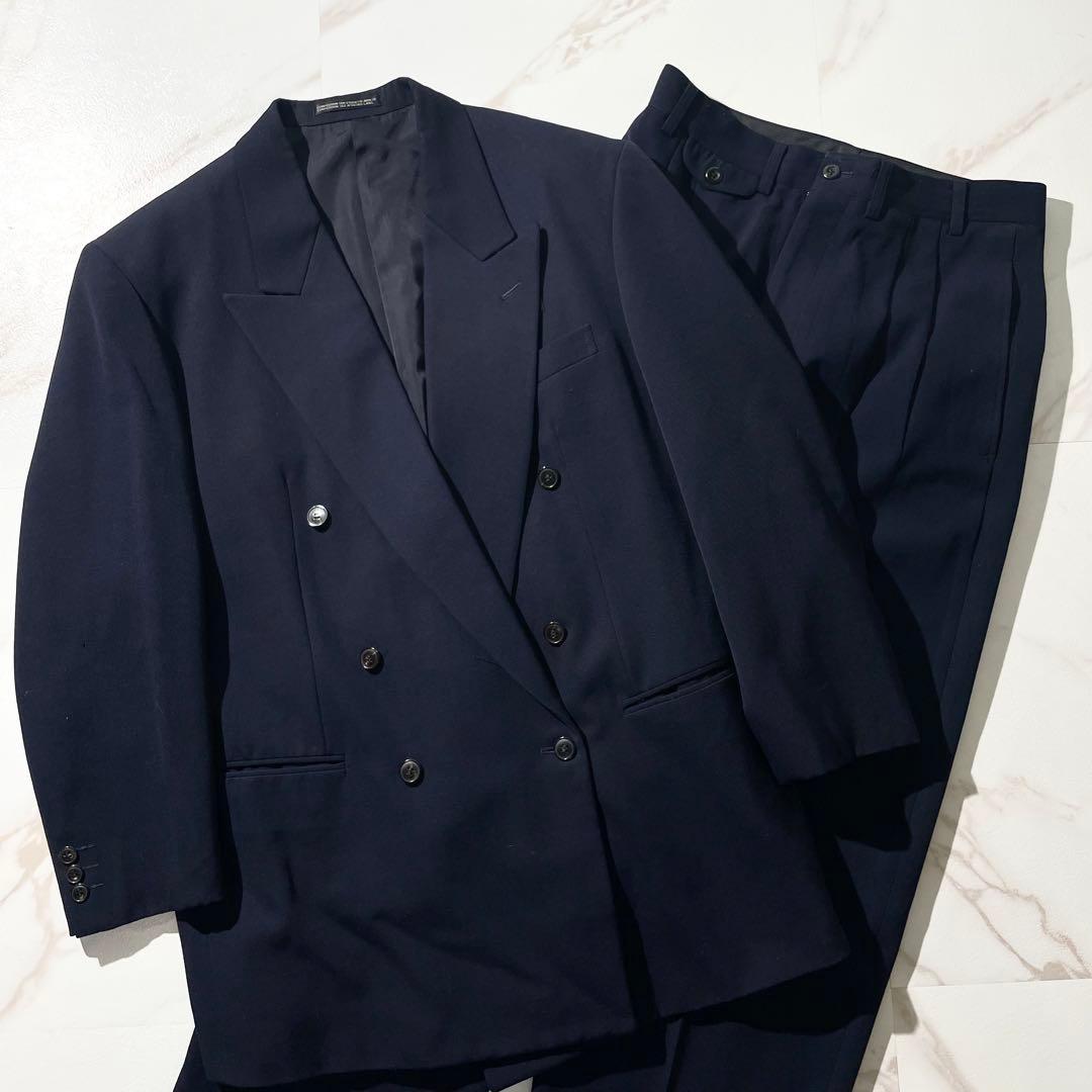 入手困難✨ ヨウジヤマモト スーツ セットアップ ダブルブレスト ネイビー