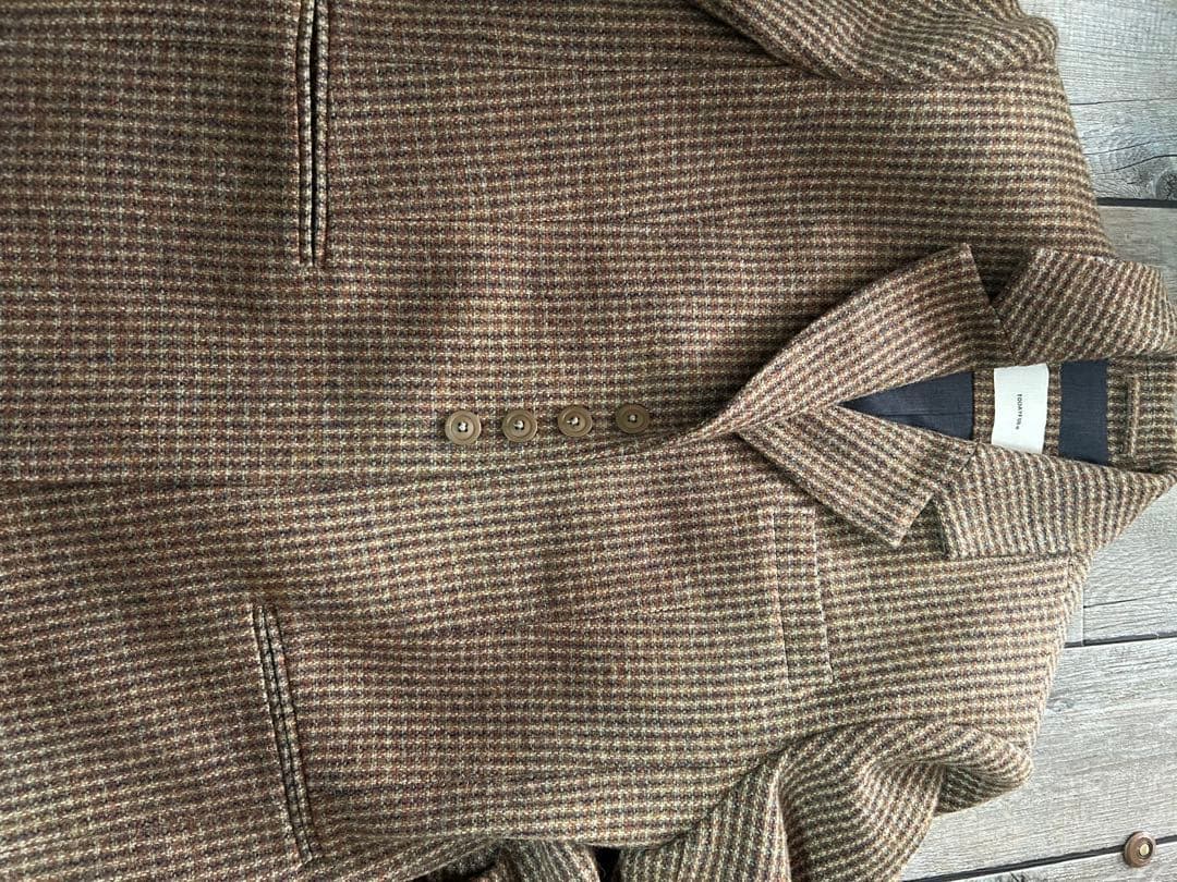 正規品　todayful Wool100%CheckJacket 36