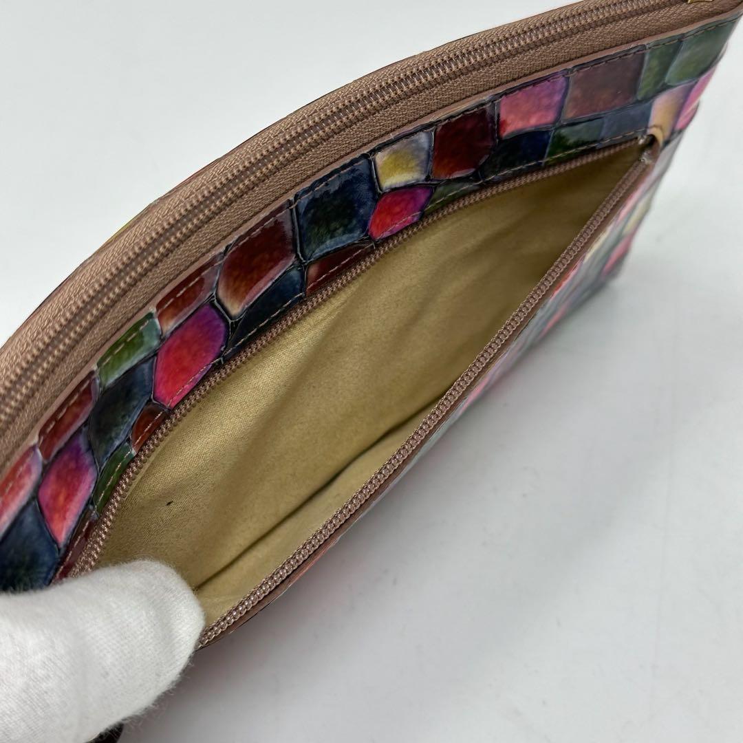 【美品】 ATAO アタオ パテントレザー カラフル 長財布