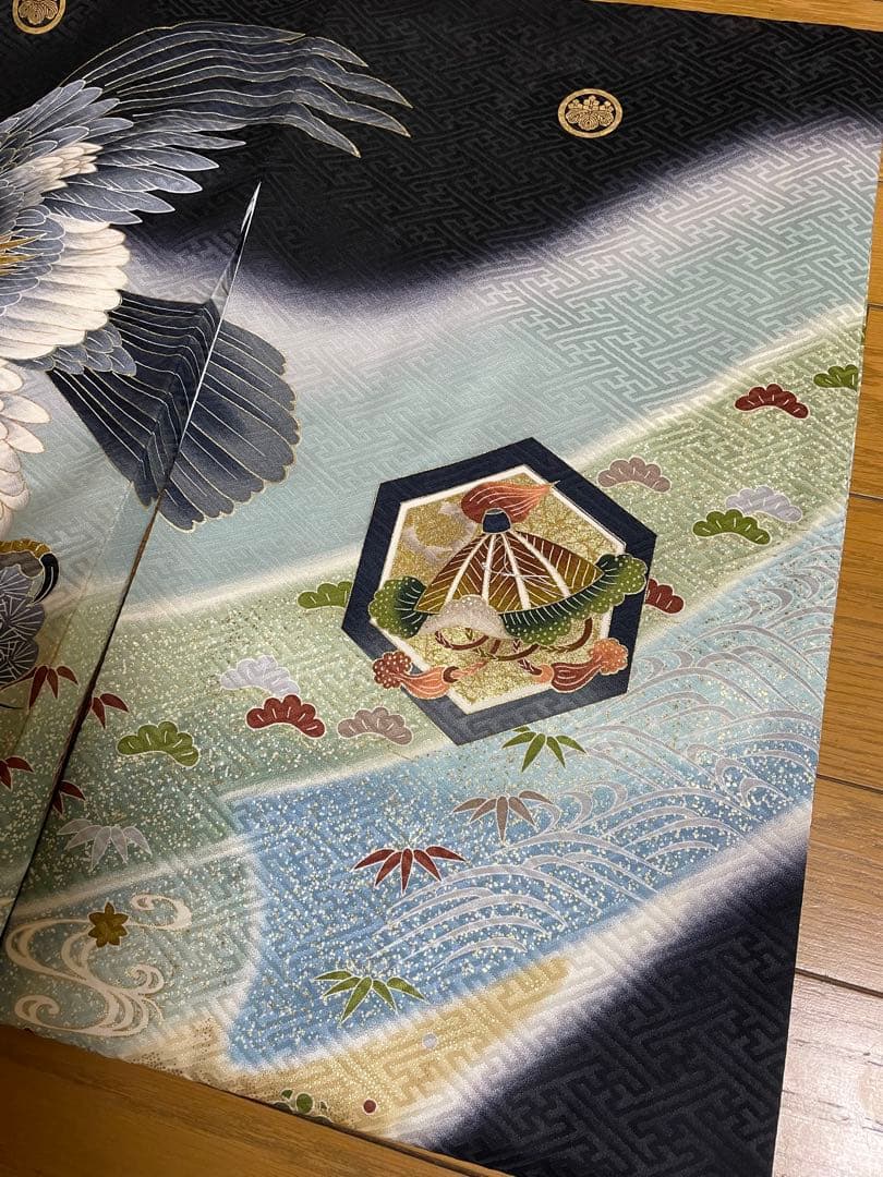 お宮参り　男児　着物　黒地