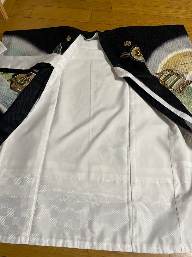 お宮参り　男児　着物　黒地