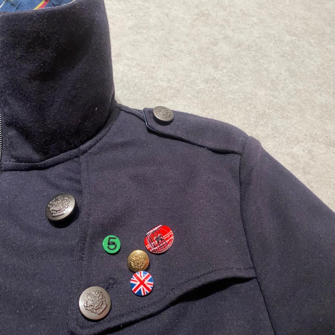 PINCPONC お兄系 y2k アーカイブ ギミック スタンドカラー Pコート