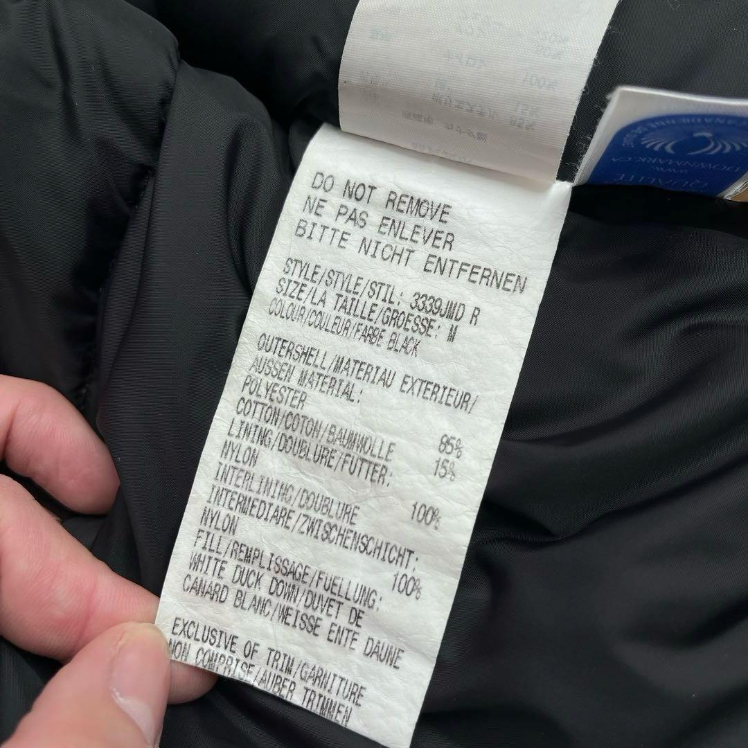 美品✨  ダウンベスト ブラック Mサイズ 3339JMD