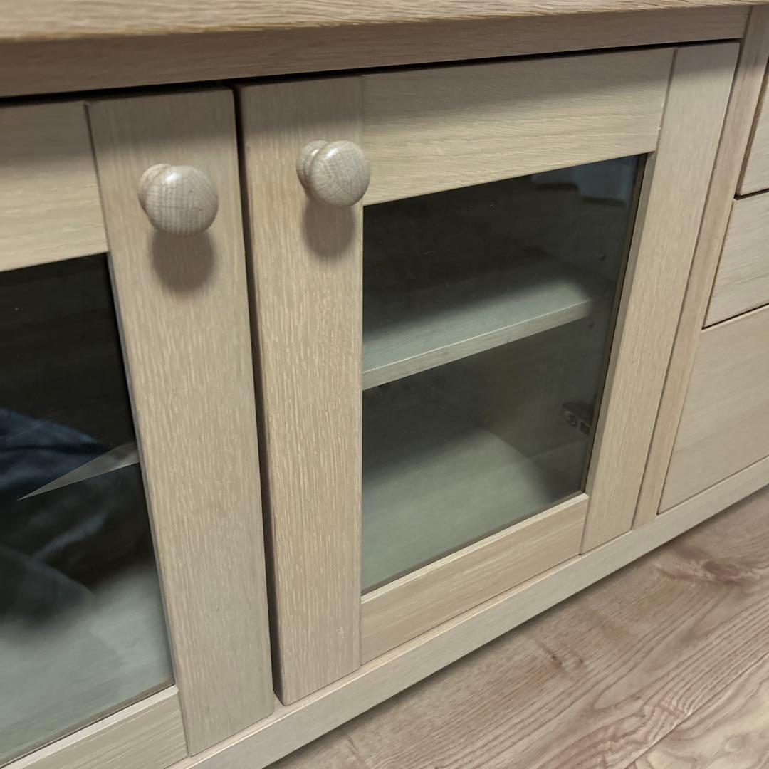 ニトリ　テレビ台　テレビボード　ローボード　オーランド120 無垢材