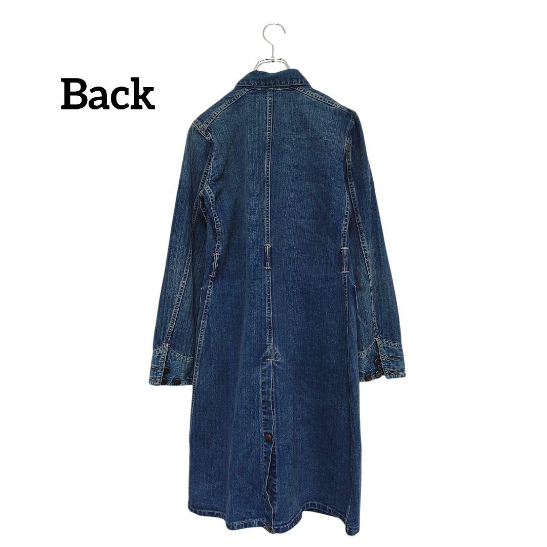 【Ralph Lauren】デニムロングコート 160/84A 付属ベルト無し