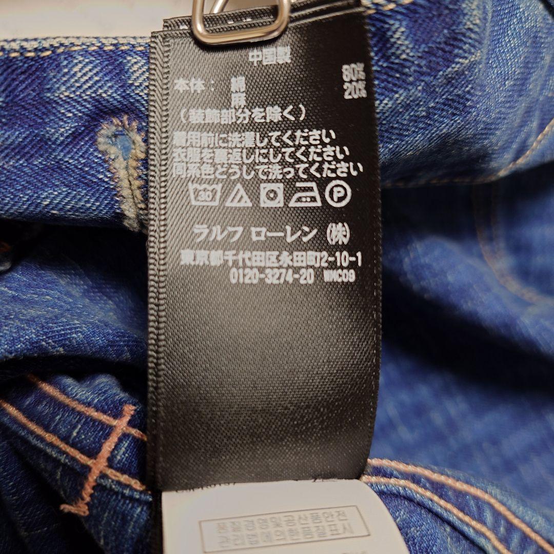 【Ralph Lauren】デニムロングコート 160/84A 付属ベルト無し