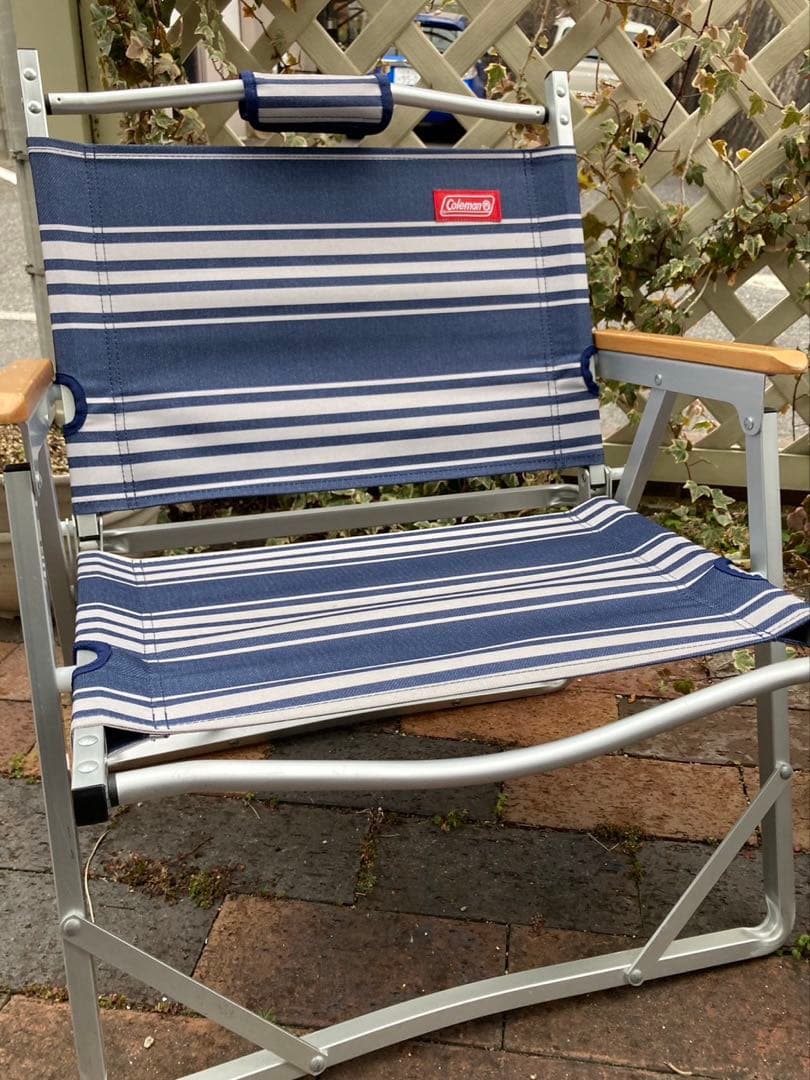 コールマン アウトドアチェア 2脚セット ベンチチェア 折りたたみ ネイビー