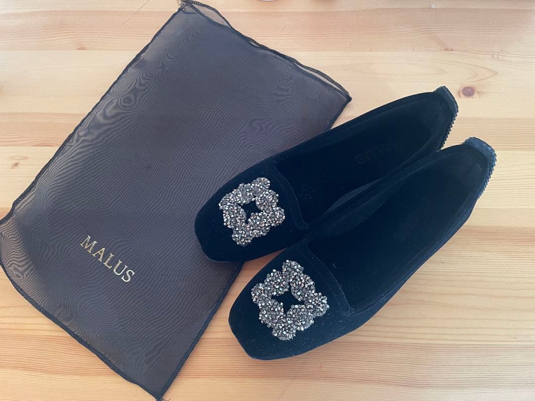 【専用】新品イエナ マリュスMALUS ビジュー シューズ黒IENA