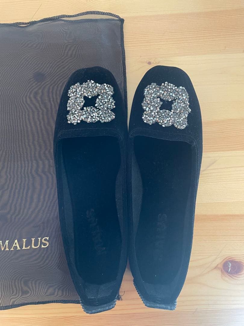 【専用】新品イエナ マリュスMALUS ビジュー シューズ黒IENA