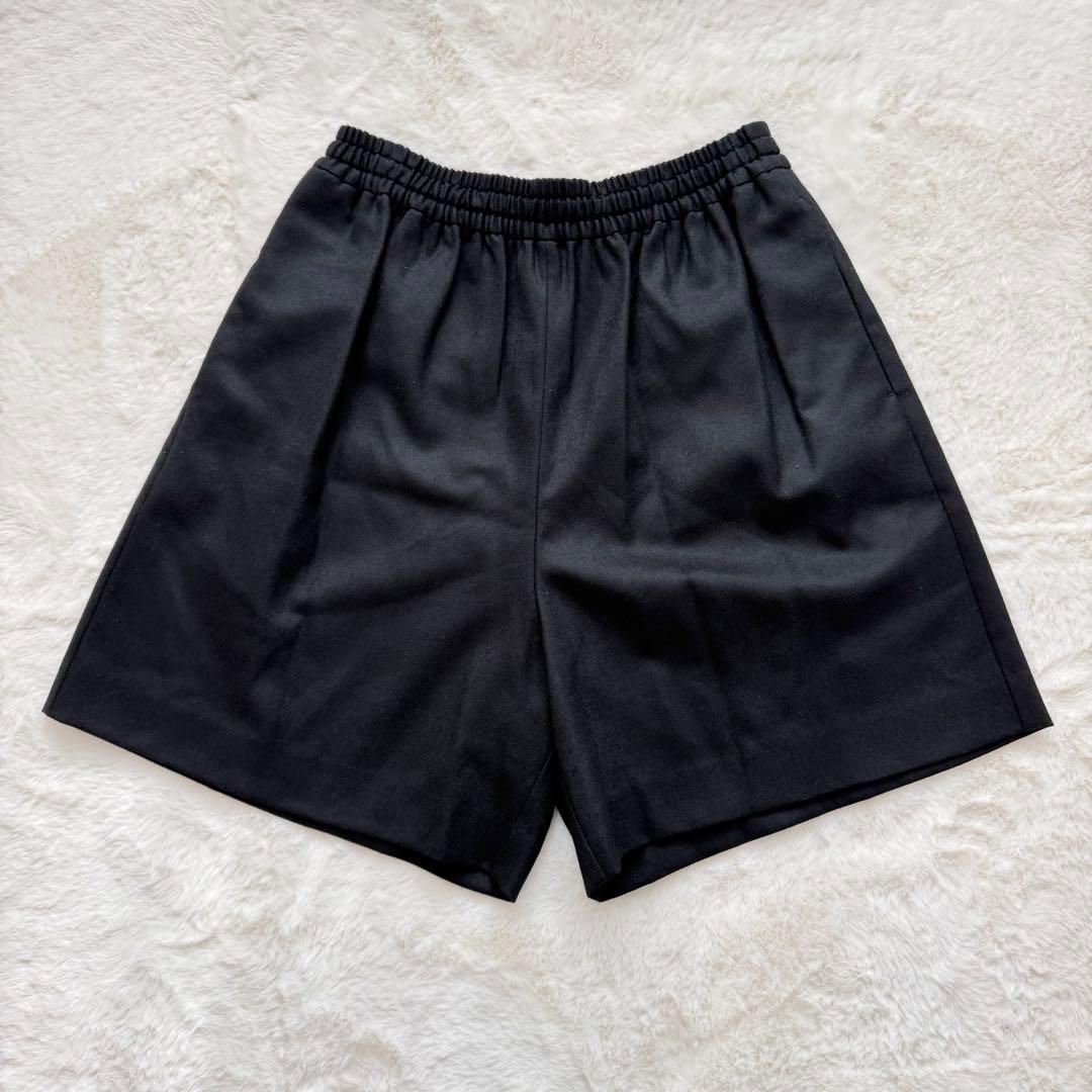 美品✨IENA ウォッシャブルウールショートパンツ　ブラック　38 完売品