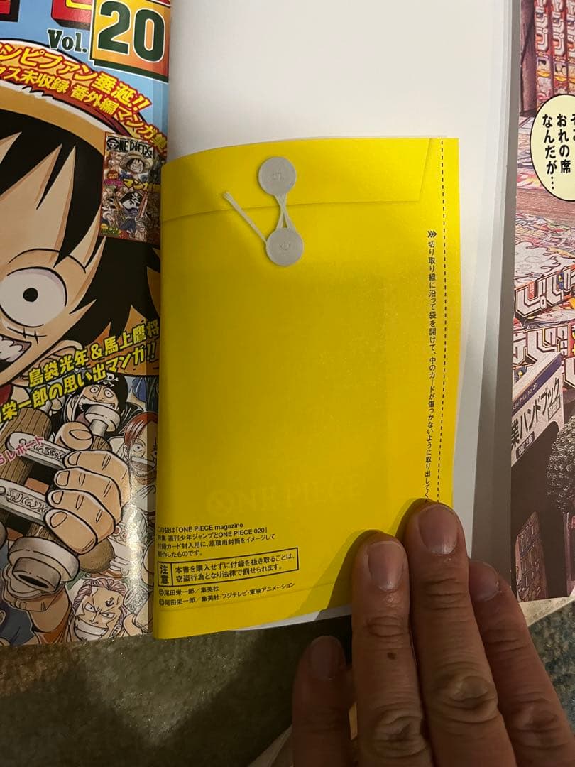 ワンピースマガジン20号 ルフィ プロモカード付 シュリンクなし 新品