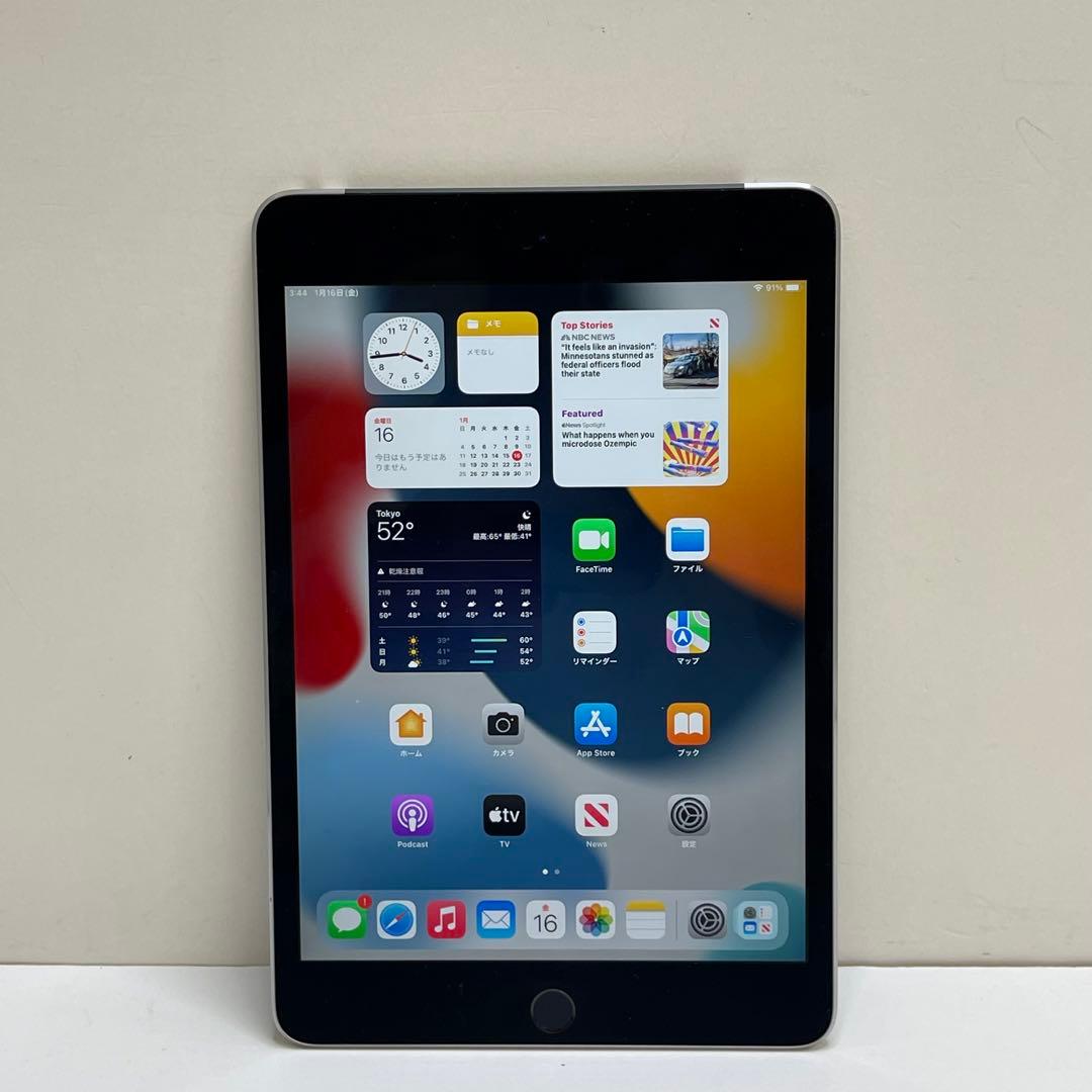 iPad Mini 第4世代 64GB Wi-Fi + Cellular 99%