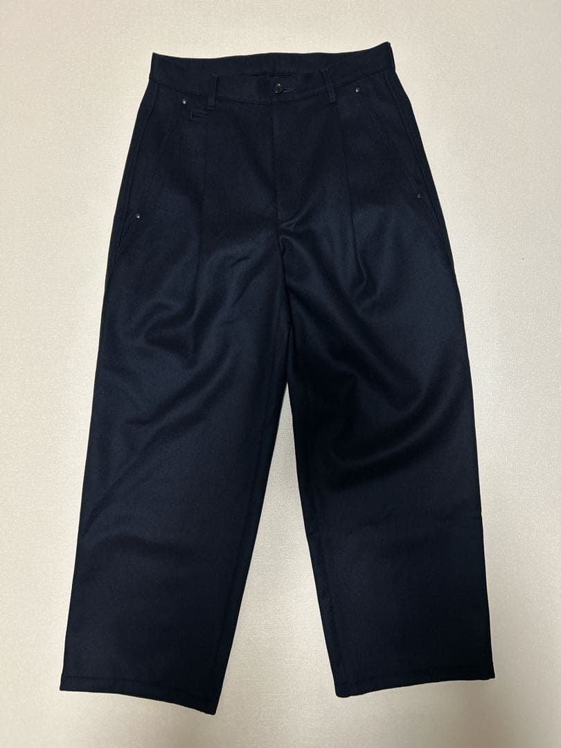 スーツ ULTERIOR WOOL LIGHT MELTON WIDE PANTS