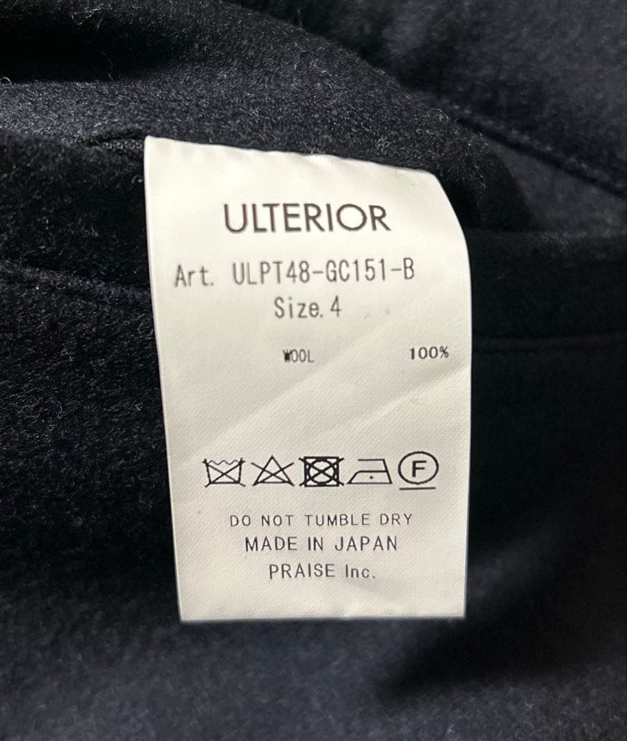 スーツ ULTERIOR WOOL LIGHT MELTON WIDE PANTS