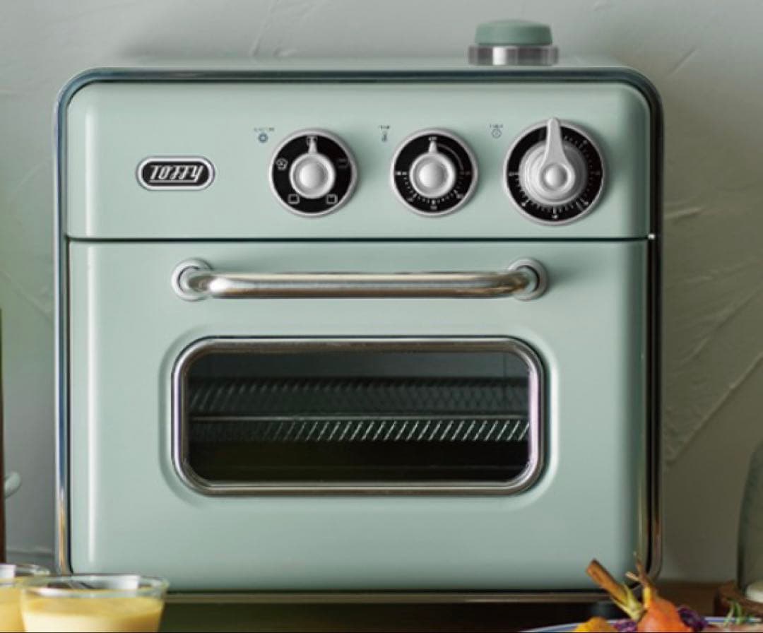 未使新品　グリーン　ノンフライオーブントースター　K-TS5-PA Toffy