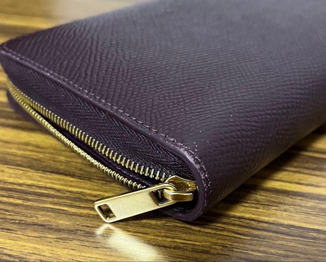 CELINE セリーヌ 長財布 ラウンドファスナー バーガンディ