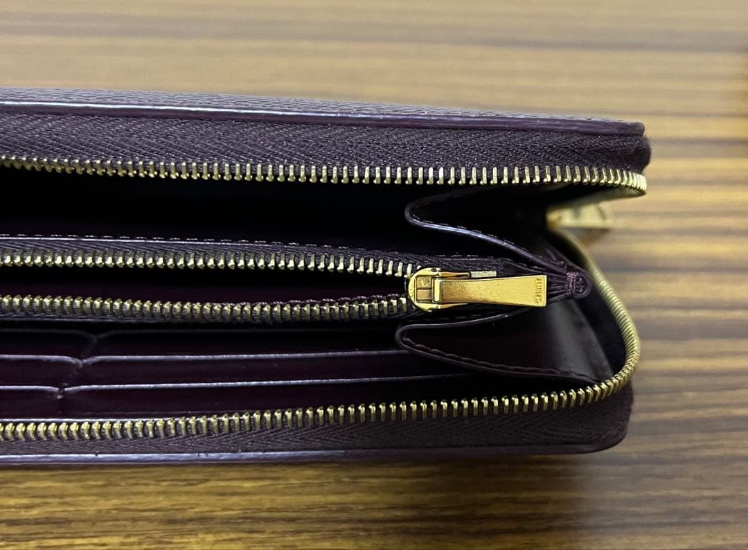 CELINE セリーヌ 長財布 ラウンドファスナー バーガンディ