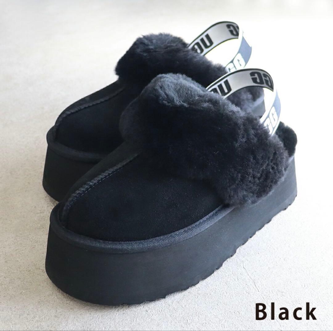 【美品】アグ　ファンケットUGG FUNKETTE ロゴストラップ 厚底サンダル