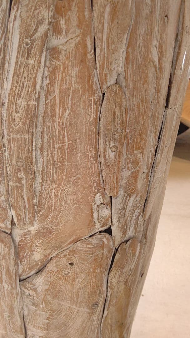 壺 フラワーベース オールドチーク 古木 バリ島 アジアンインテリア