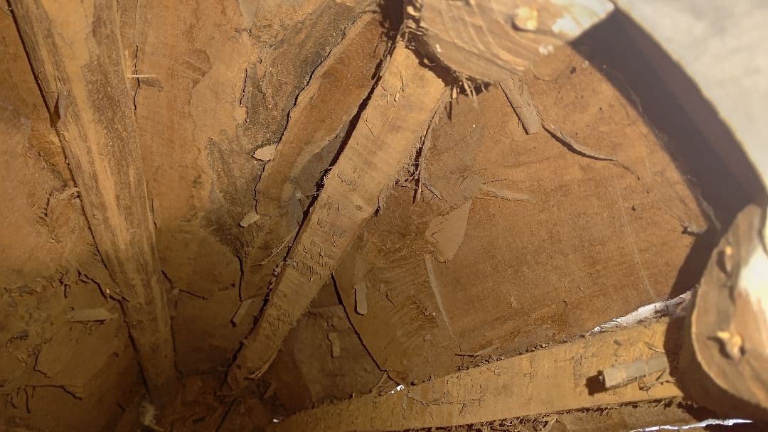 壺 フラワーベース オールドチーク 古木 バリ島 アジアンインテリア