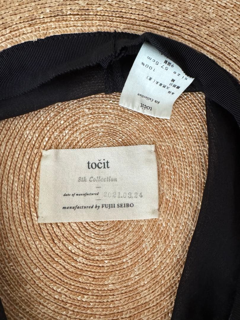tocit 麦わら帽子 ハット Sheer