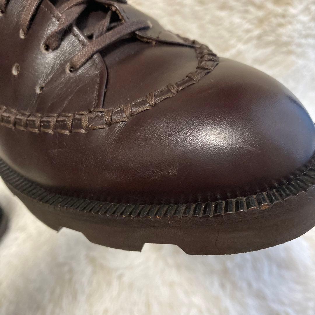 イッセイミヤケ ACCESSORY ドレスシューズ パンチング ダークブラウン