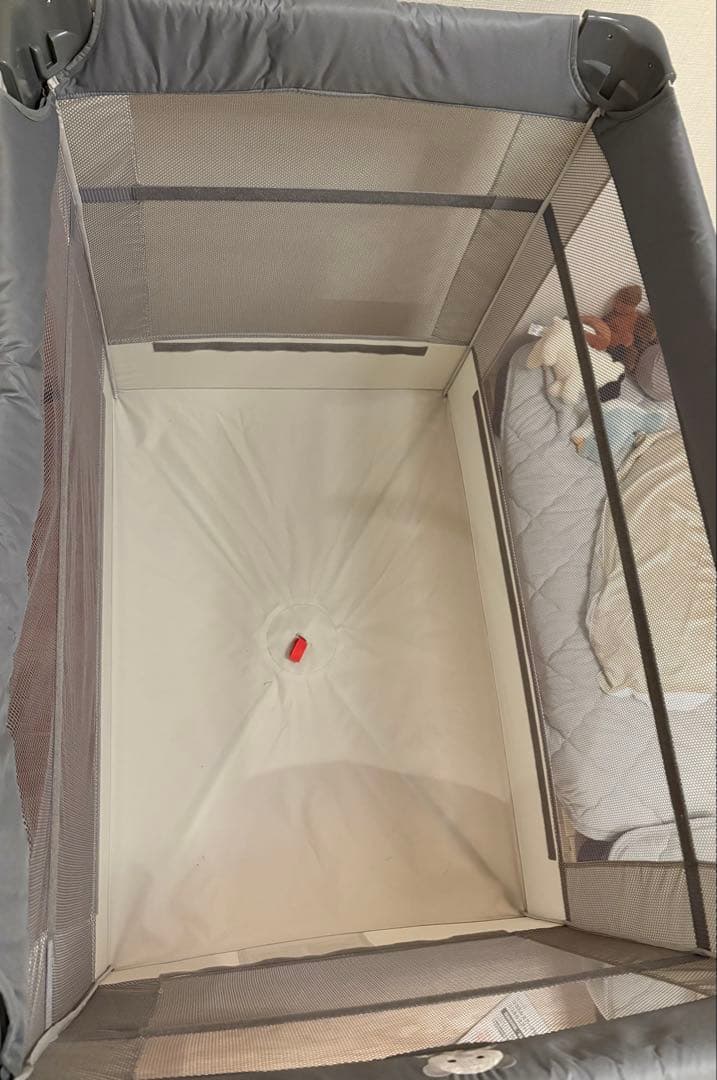 【Aprica】ベビーベッド ココネルエアー AB グレーベアー