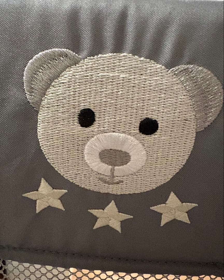 【Aprica】ベビーベッド ココネルエアー AB グレーベアー