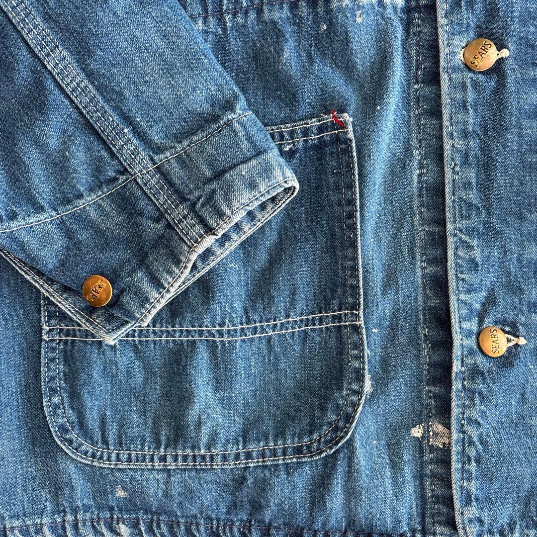 Sears シアーズ　デニム カバーオール 4ポケット
