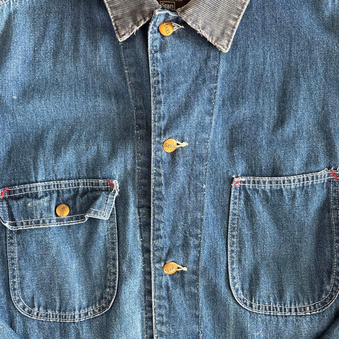 Sears シアーズ　デニム カバーオール 4ポケット