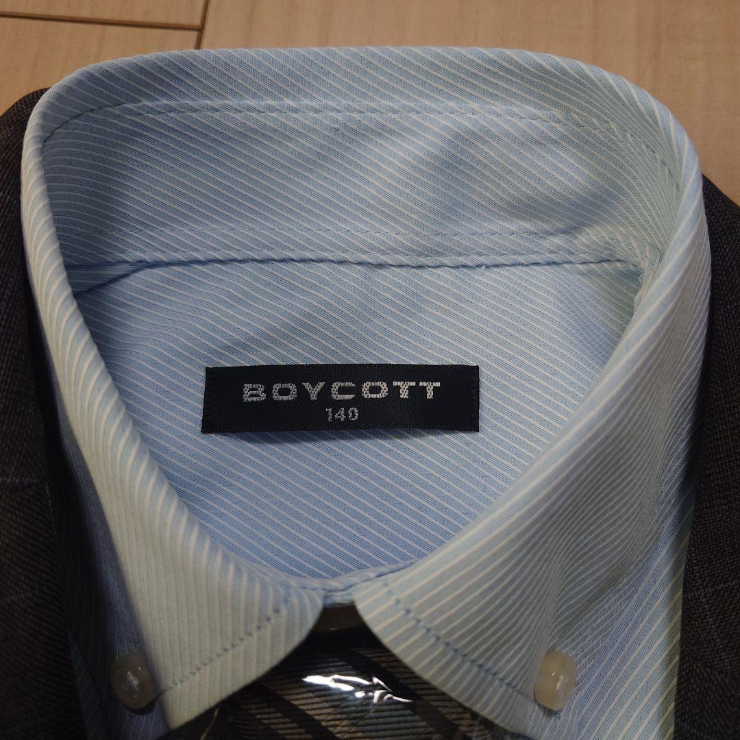 【BOYCOTT】グレーチェックスーツ 男の子