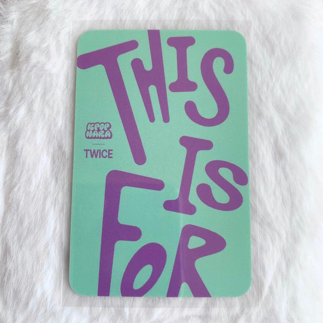 TWICE ツウィ \"This Is For\" KPOPNARA POPUP限定