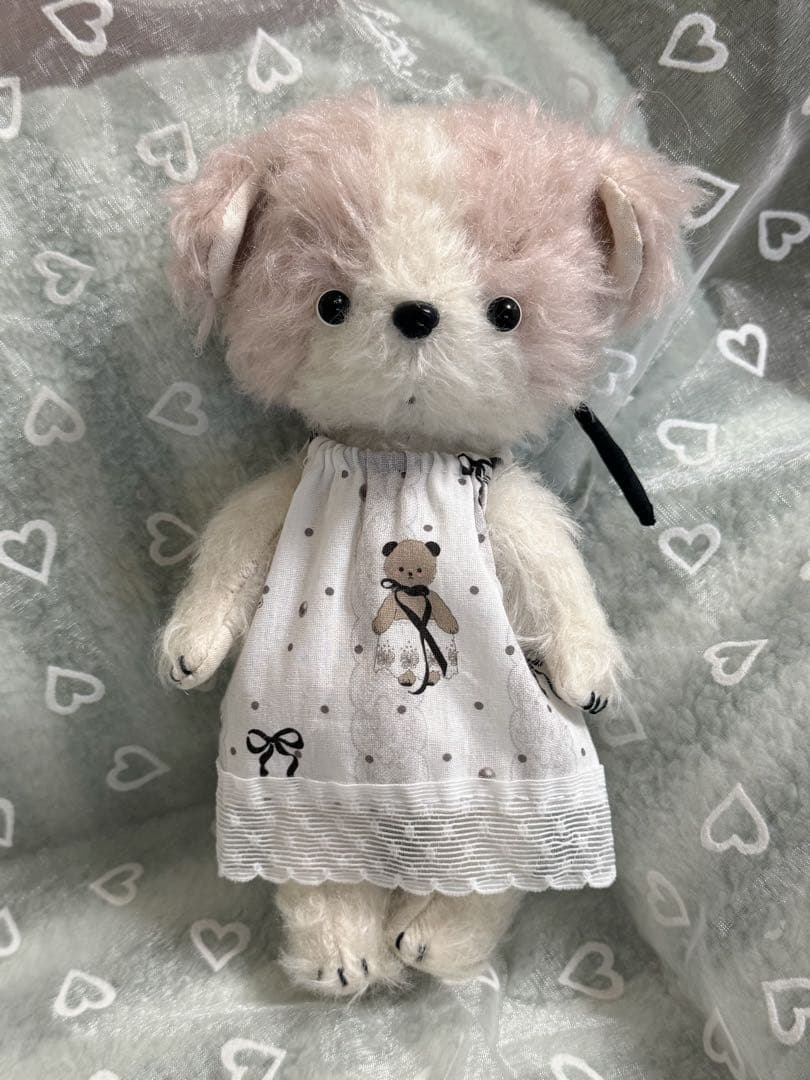 ハンドメイド 色分け ピック ワンちゃん ぬいぐるみ テディベア 五関節可動