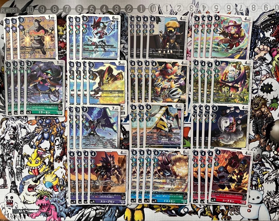 デジモンカード　アプモンデッキ　公式スリーブ付