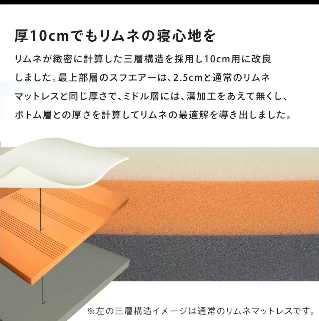 リムネ三つ折りマットレスシングル