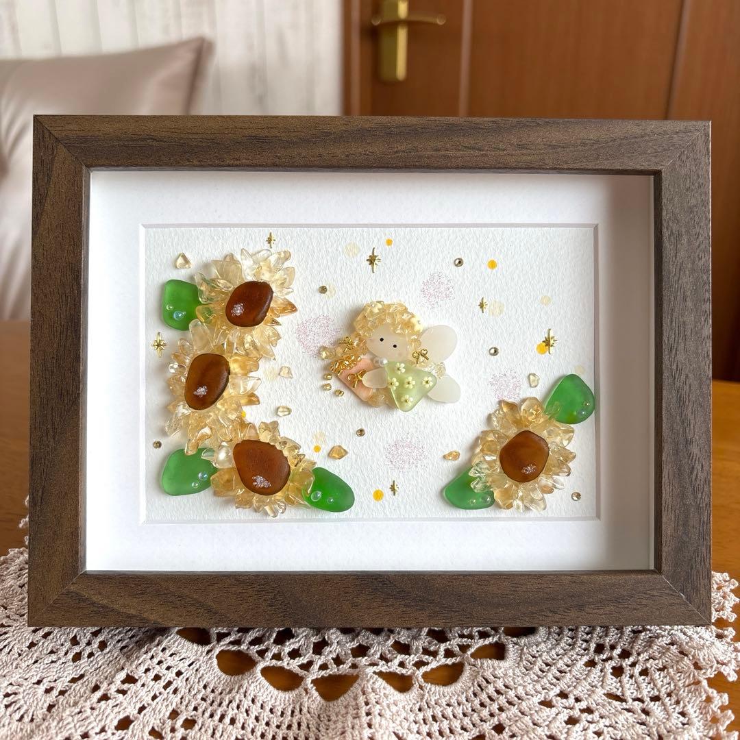 シーグラスアート❁雨の日のお散歩❁