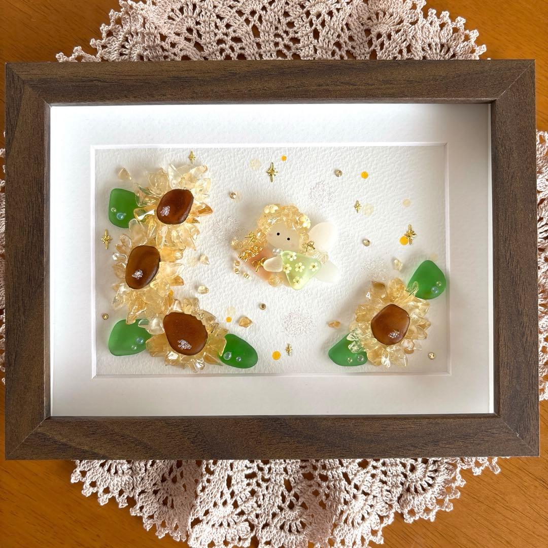 シーグラスアート❁雨の日のお散歩❁