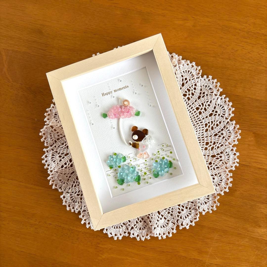 シーグラスアート❁雨の日のお散歩❁