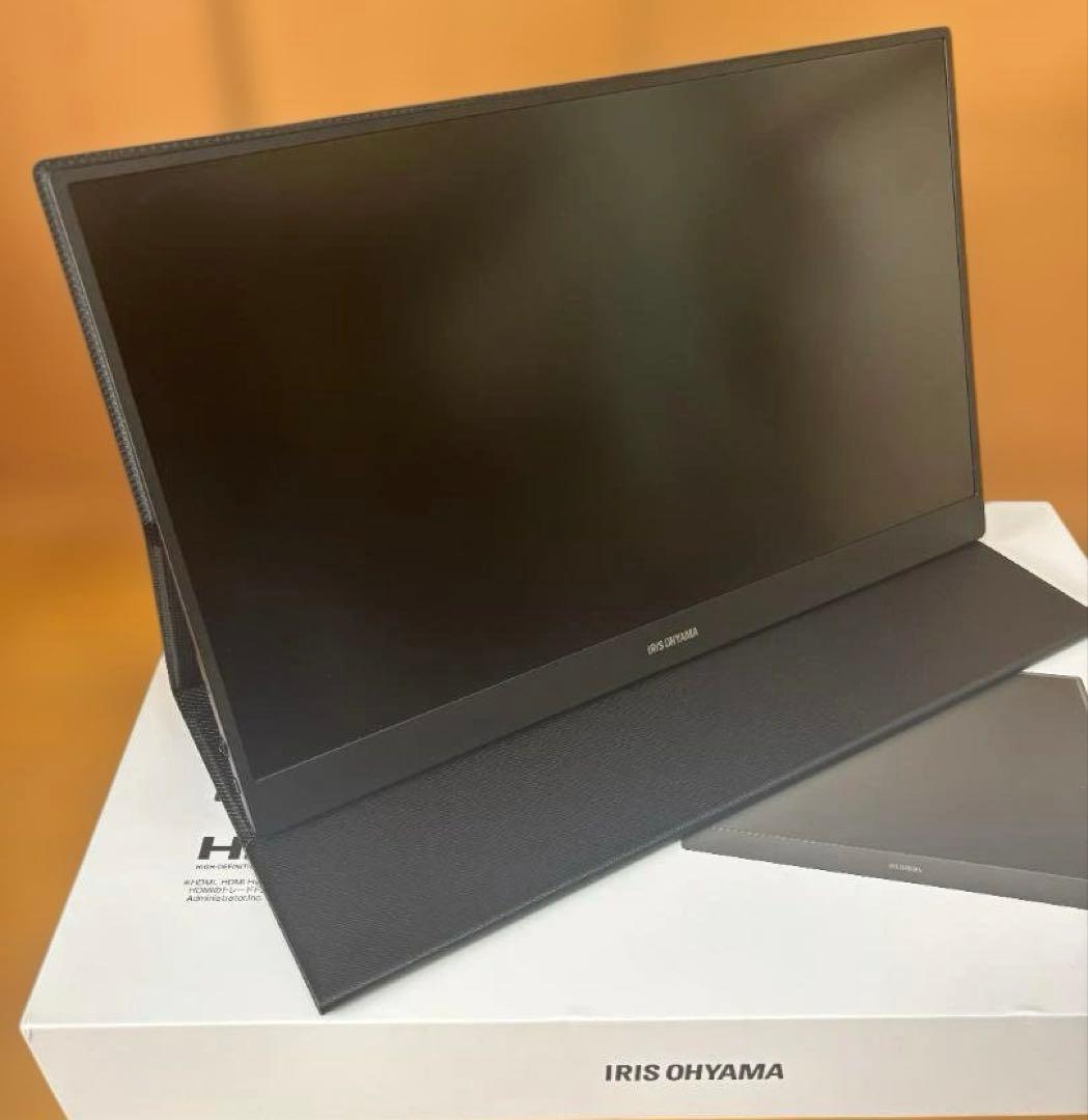 アイリスオーヤマ15.6型薄型ポータブルモニター DP-DF163S-B【美品】