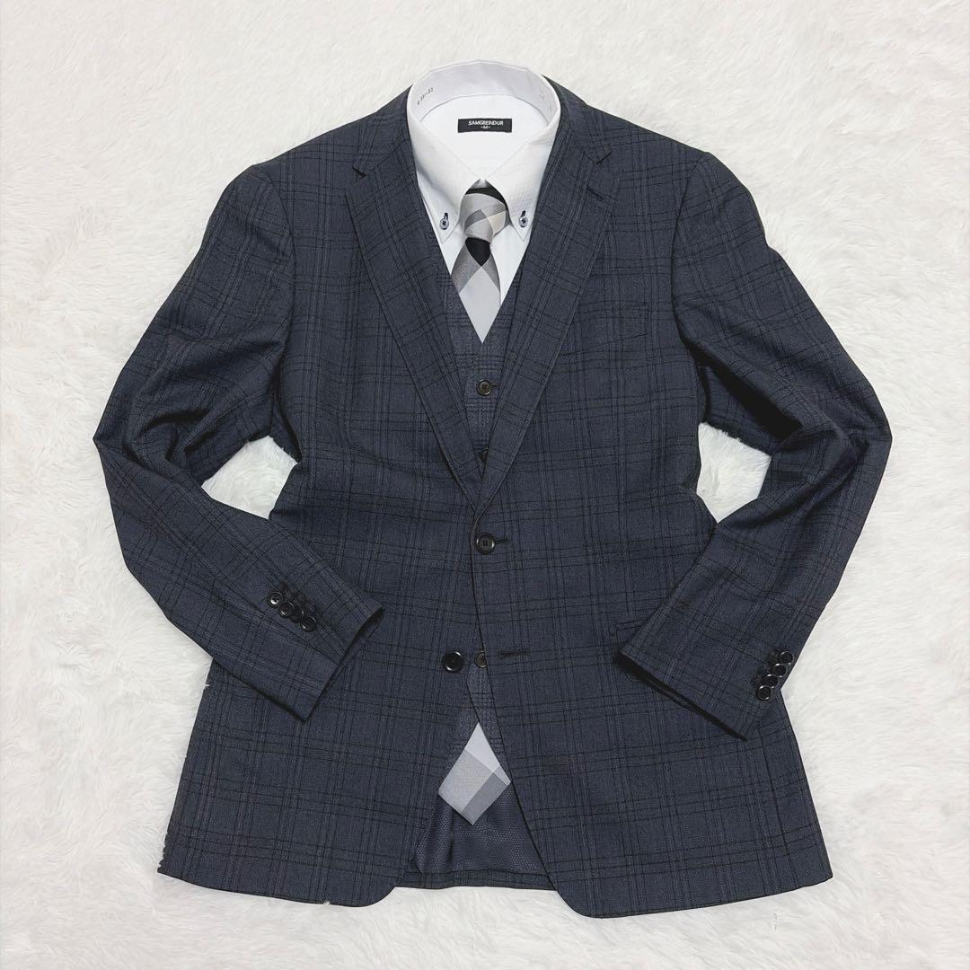 【美品】ヒルトン コロンボ SUPER130’s チェック スーツ M 850