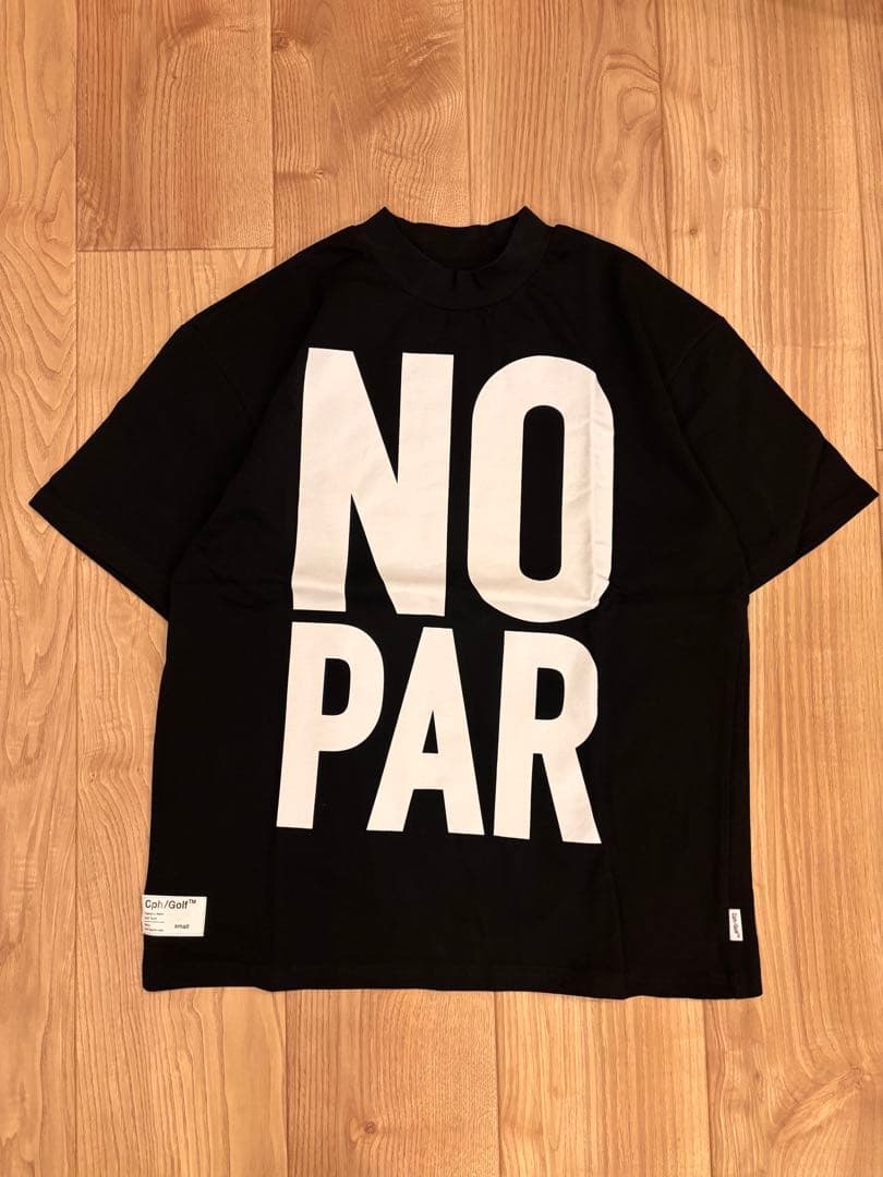 NO PAR ハーフモックネックTシャツ ブラック
