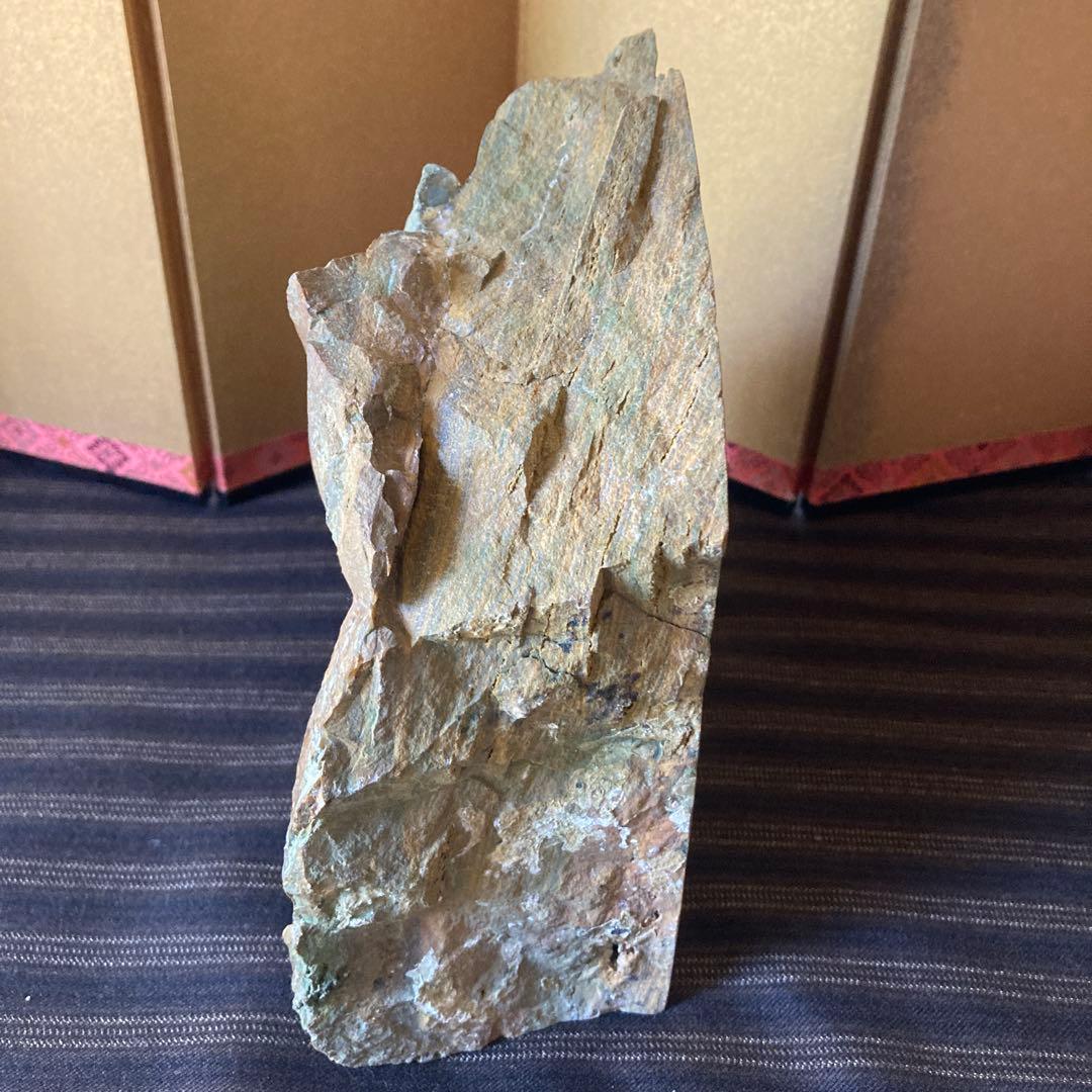 綺麗な模様の鑑賞石　一部磨き面有り　ジャスパー　3.4kg