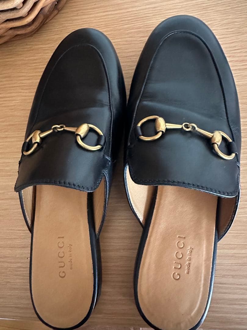 グッチ　プリンスタウンホースビットミュール　35.5 GUCCI