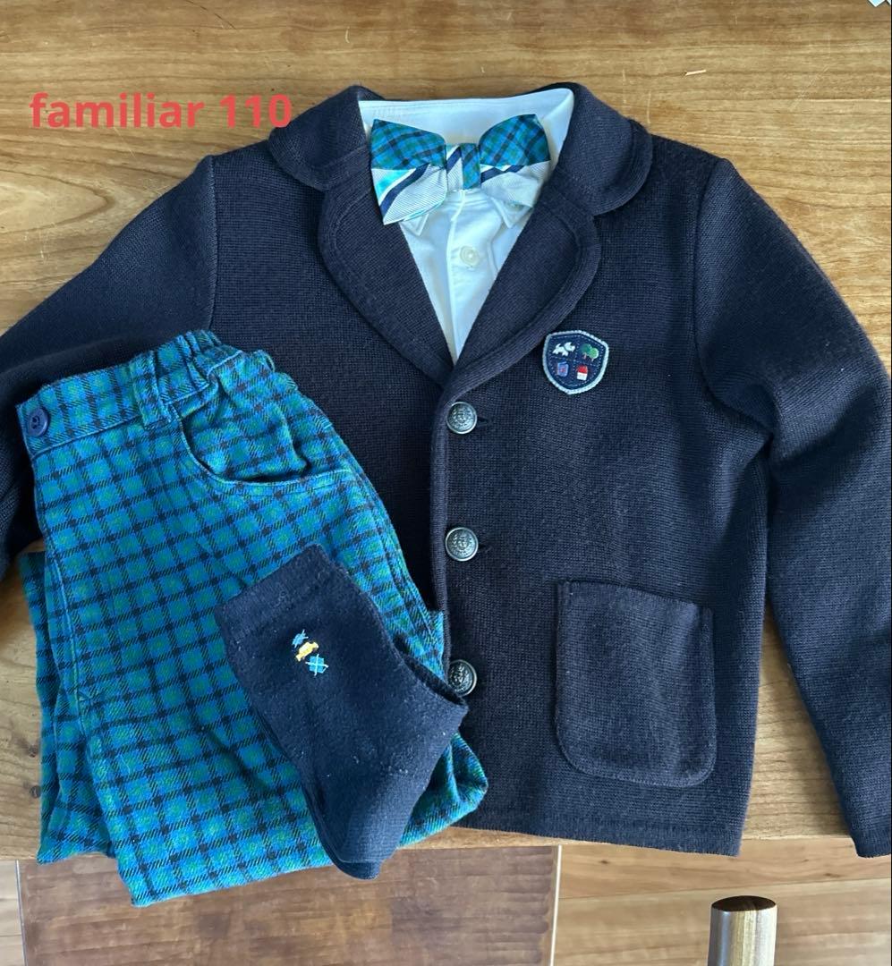 familiar 定番チェックフォーマルセット