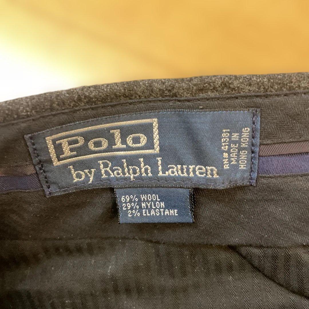 ツ*ン様 デッドストック ラルフローレン フランネル ウール スラックス ノータ