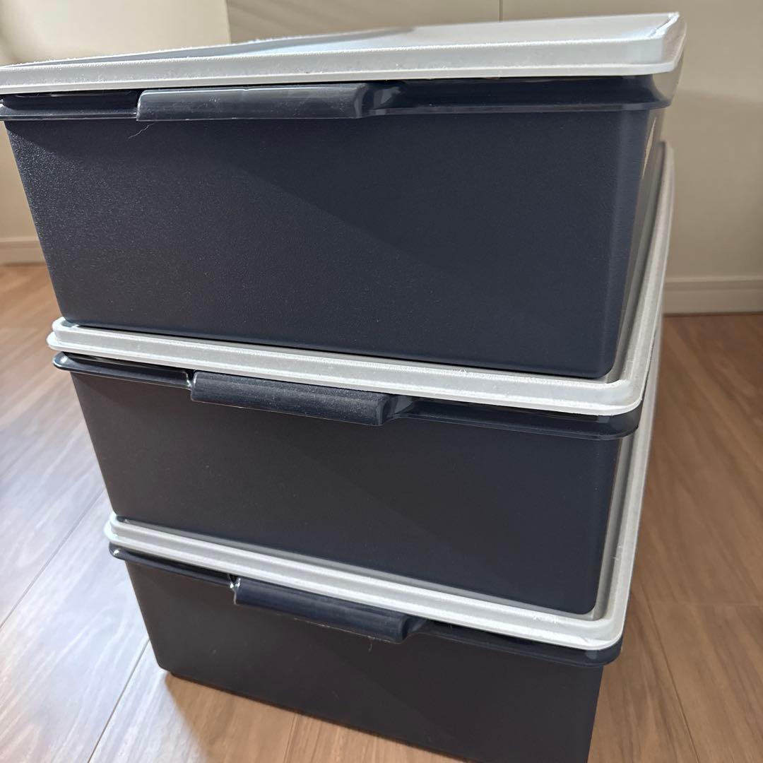 ロングスーパーケース　ディープケース　3個セット　タッパーウェア　バラ売不可