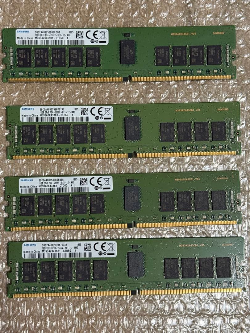 Smsung メモリ DDR4 計64GB