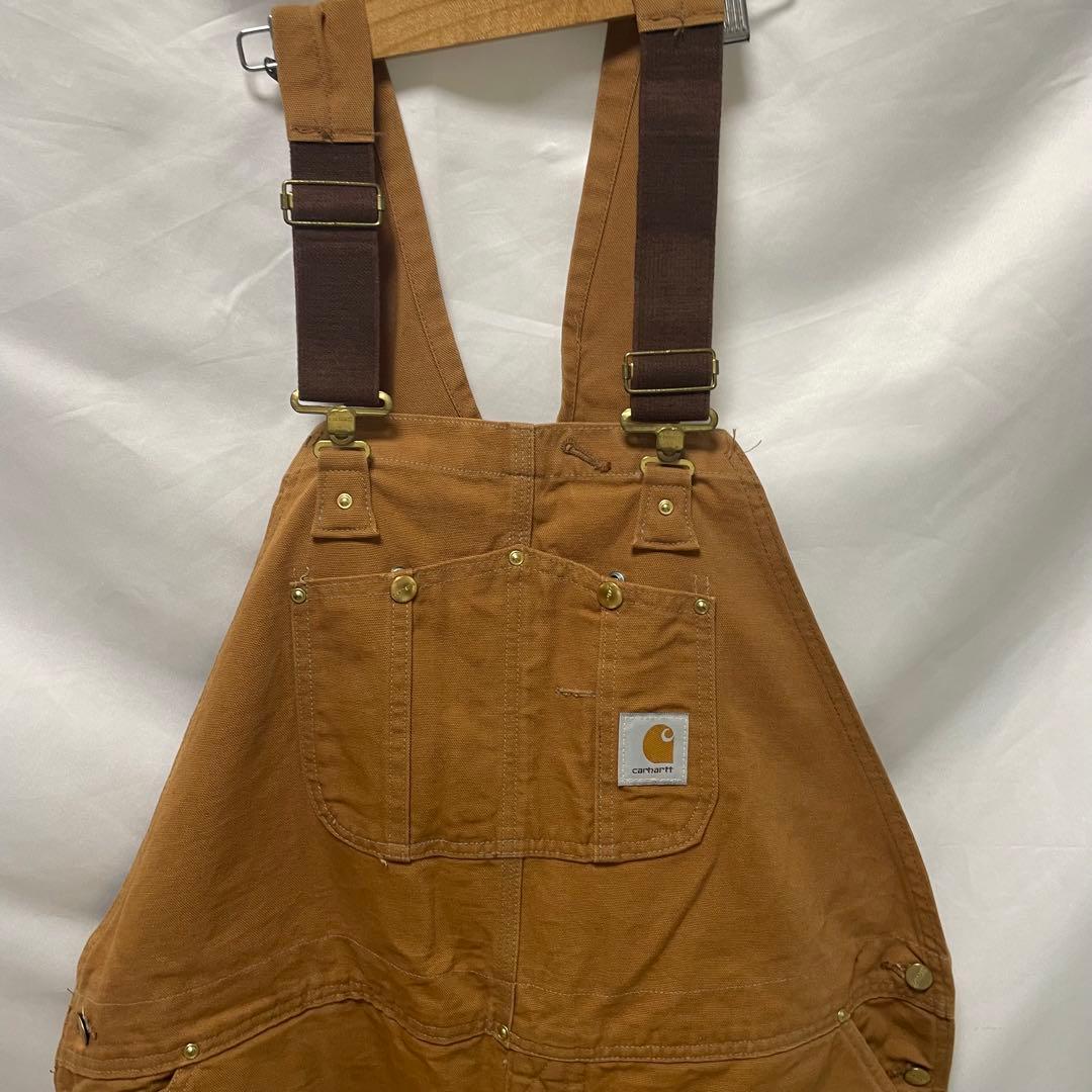 専用　　　オーバーオール 46インチ　ダック地　ダブルニー　キャメル