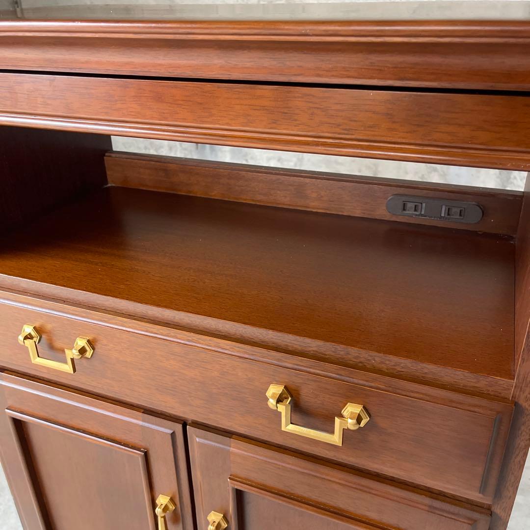 美品　マルニ木工 maruni 地中海シリーズ 電話台 サイドラック